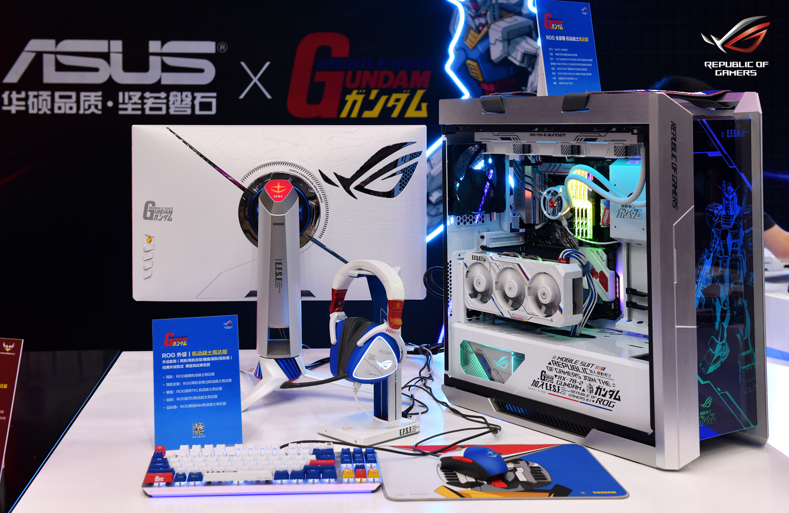 Tai nghe Asus ROG Delta Gundam LTD tích hợp tính năng aura-sync